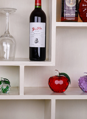 水晶苹果桌面摆件创意闺蜜结婚