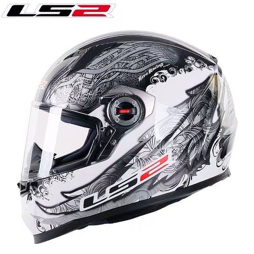 LS2头盔FF358摩托车大号大码全盔男女电动车四季防雾赛盔跑盔机车 - 图2