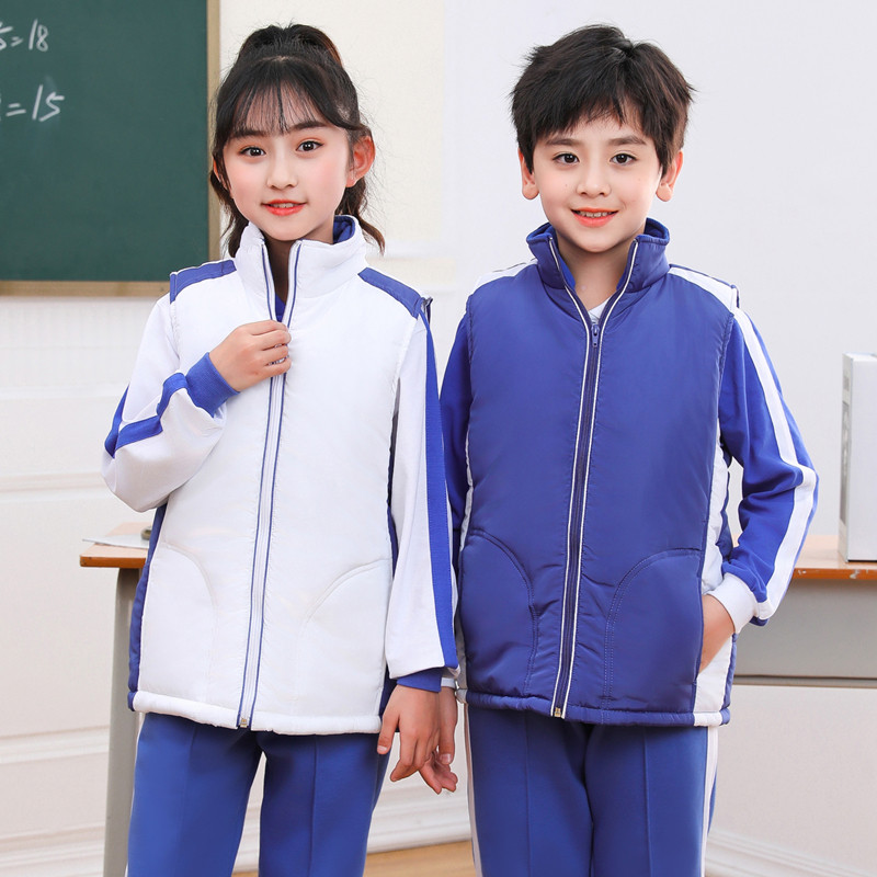 深圳市小学生校服女棉马甲冬装男棉背心御寒夹棉加绒保暖空气层,淘宝优惠券,粉丝福利购,淘宝优惠卷