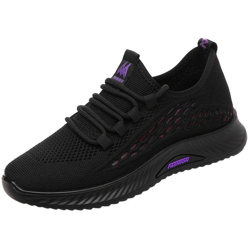 旅游鞋女春夏款妈妈鞋运动休闲女鞋透气软底飞织健步舒适平底,淘宝优惠券,粉丝福利购,淘宝优惠卷