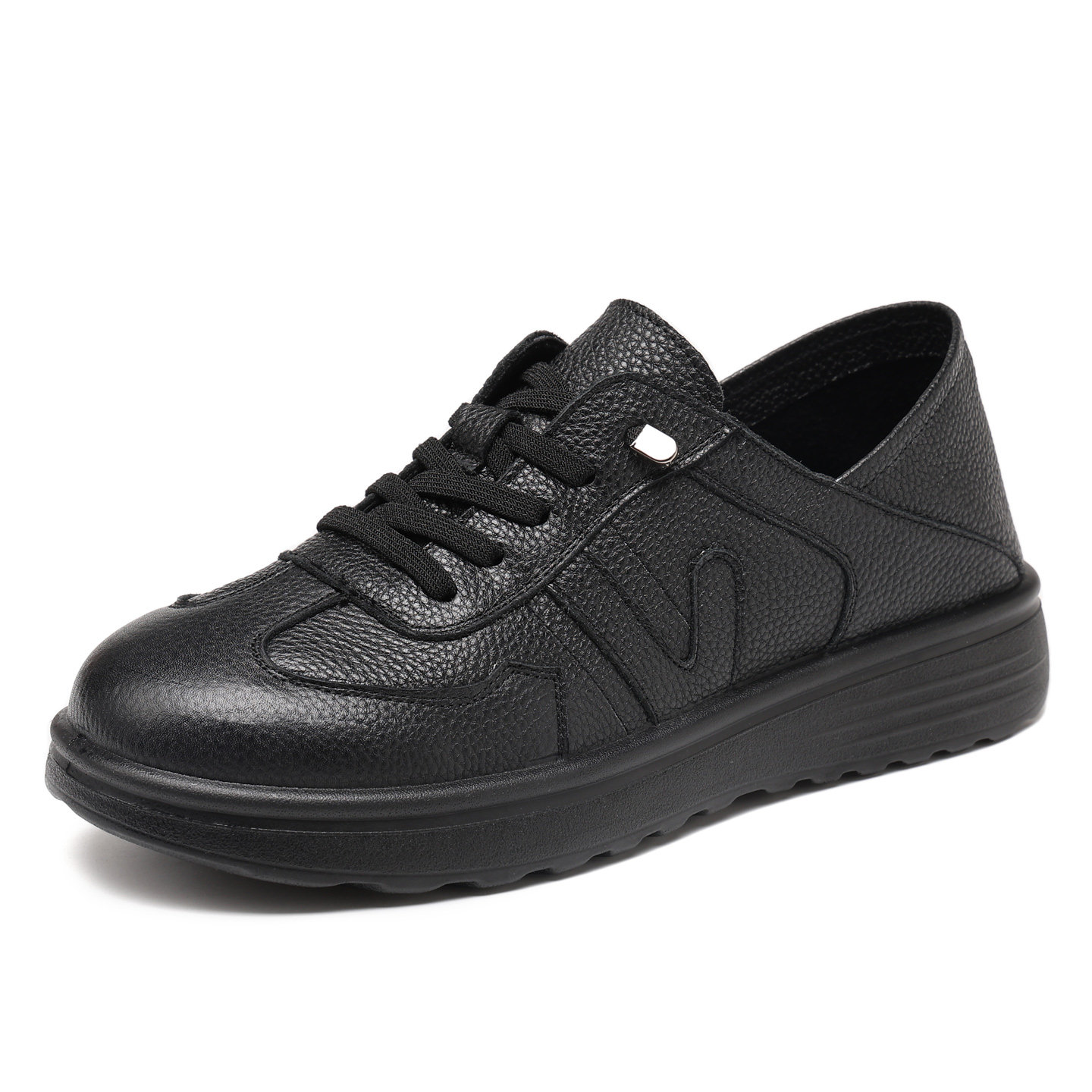 旺奈真皮软底妈妈鞋单鞋平底舒适免系带女鞋中年防滑圆头皮鞋清仓,淘宝优惠券,粉丝福利购,淘宝优惠卷