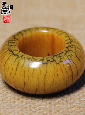 骆驼骨圈复古开片吊坠背云挂件