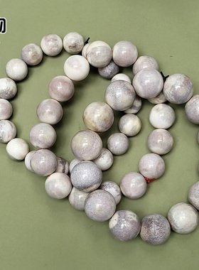 天然鹿角带血色圆珠手串原血色高密手链文玩珠串