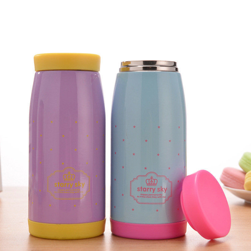 学生保温杯创意简约情侣水杯可爱女士便携不锈钢保温杯个性大肚杯 - 图2