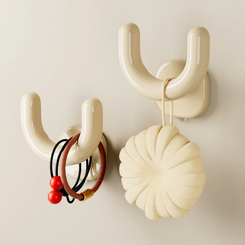 吸盘拖鞋架浴室专用免打孔壁挂式鞋架卫生间沥水架收纳挂钩置物架 - 图0