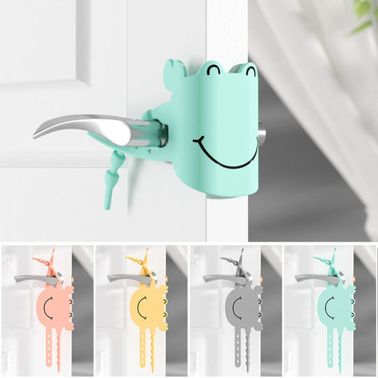 Cushioned silent lock sleeve can not be closed tightly to prevent the door from ringing