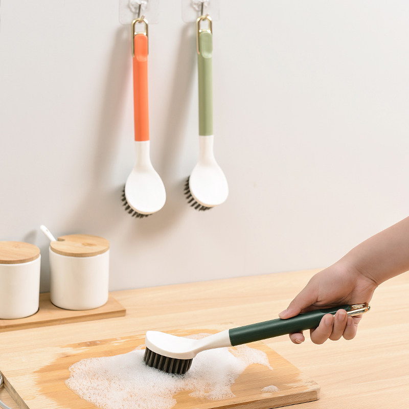 锅刷家用厨房刷锅洗碗神器洗锅不沾油刷子刷碗长柄清洁刷除垢油污