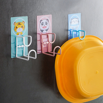 Dressing room Perforated Washbasin Hook Kitchen cutting board Sticky Hook Wall-mounted Basin shelf Divine Instrumental Hanging Tub Containing shelf