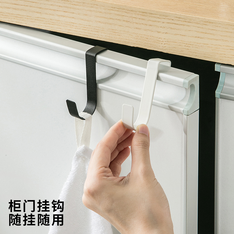 不锈钢衣柜柜门挂钩免打孔厨房门后门背式挂钩宿舍衣钩橱柜门z型