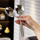 Stainless steel spoon long handle large public dining spoon