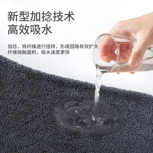 小辫子收水毛巾双面擦车毛巾洗车毛巾汽车布强力洗车专用吸水毛巾 - 图1
