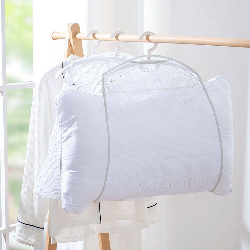 家用枕头晾晒器阳台防风晒衣架多功能抱枕玩偶可折叠晾晒网兜网袋