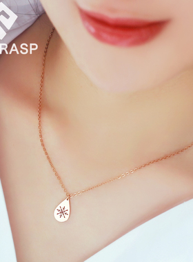雪花项链女钛钢不掉色高级感轻奢