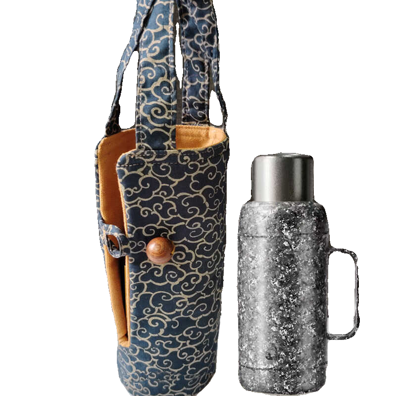 tomic特美刻钛焖茶壶保护套纯棉旧布侧开布杯套茶具收纳袋1000ML - 图3