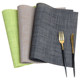 High-end PVC environmentally friendly woven color-free dining table mat