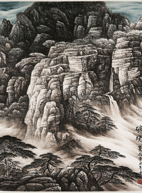 四时同斗方山水画纯手绘精品