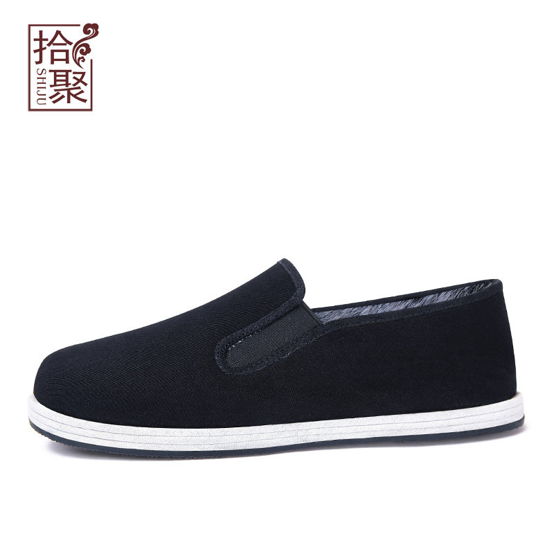 冬季传统布鞋男加绒加厚保暖鞋懒人爸爸鞋中老年老北京布鞋男棉鞋,淘宝优惠券,粉丝福利购,淘宝优惠卷