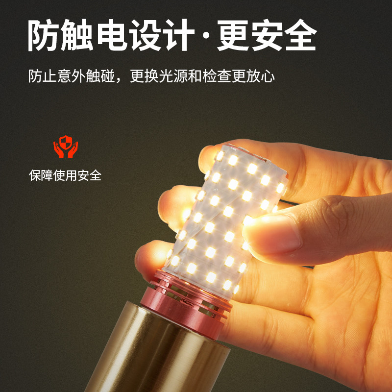 led超亮灯泡三色变光小玉米灯e27e14螺口蜡烛家用照明吊灯节能灯 - 图1