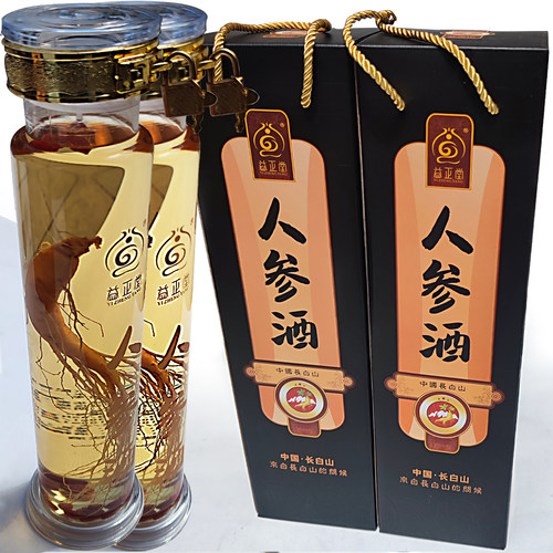 佰福园老参王酒52度1000mI大瓶礼盒装长白山礼盒酒华泰42度礼品酒 - 图3