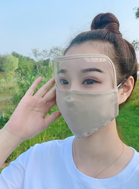 骑车网红款一体护脸防晒面罩