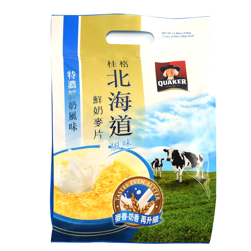 台湾进口桂格即食燕麦片北海道特浓鲜奶早餐即食冲饮巧克力10小袋 - 图3
