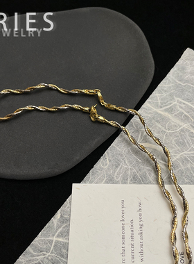 S925纯银女生轻奢爆闪项链