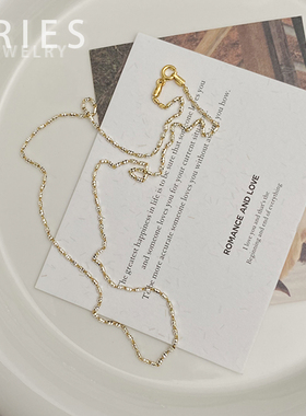 s925银意大利车花双色钻石项链