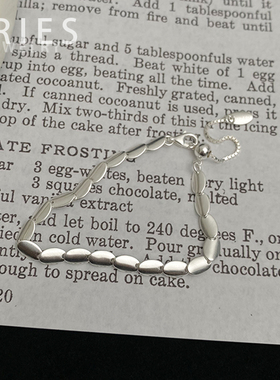 女S925纯银复古简约手链