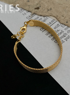 意大利工艺S925纯银复古编织手链