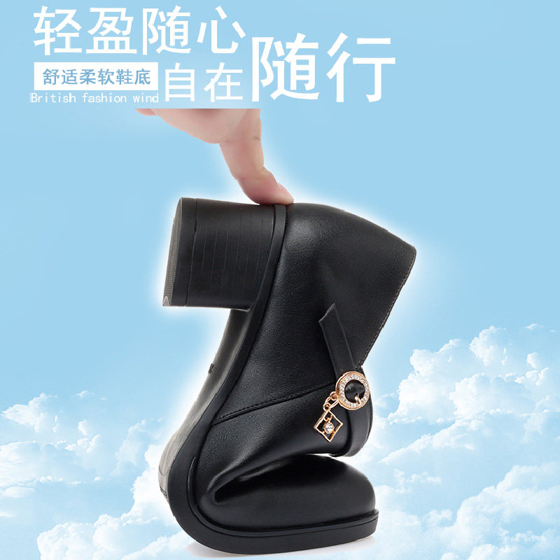 妈妈鞋真皮不累脚深口鞋2025年春新款大码女鞋中年中老年单鞋皮鞋,淘宝优惠券,粉丝福利购,淘宝优惠卷