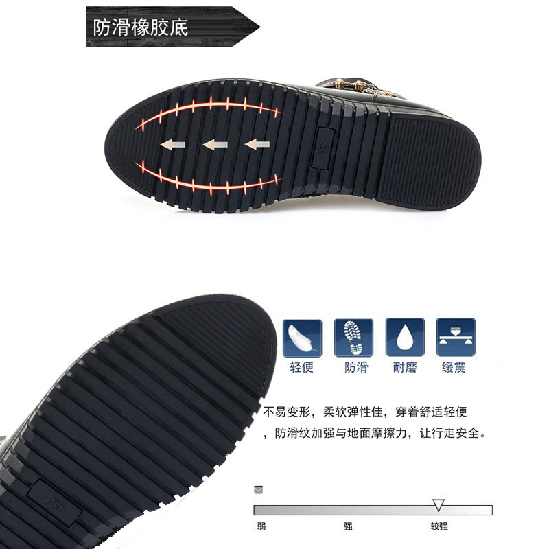 2025冬季新款舒适水钻短靴女冬季红色低跟软底保暖防滑坡跟妈妈鞋,淘宝优惠券,粉丝福利购,淘宝优惠卷