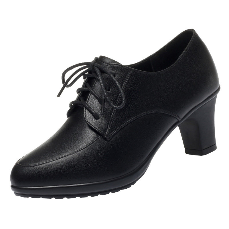 妈妈鞋软底女舒适春秋单鞋不累脚休闲中年中老年高跟真皮女士皮鞋,淘宝优惠券,粉丝福利购,淘宝优惠卷