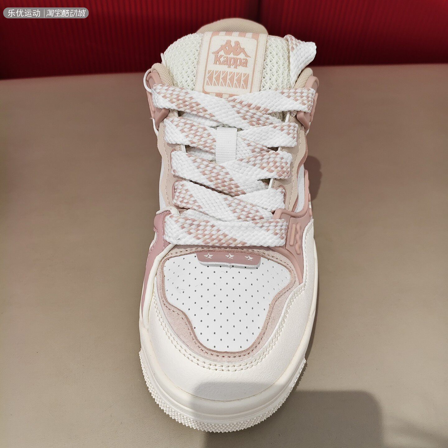 Kappa/卡帕25年秋季女士潮牌户外城市舒适百搭小白板鞋K0F65CC16 - 图1
