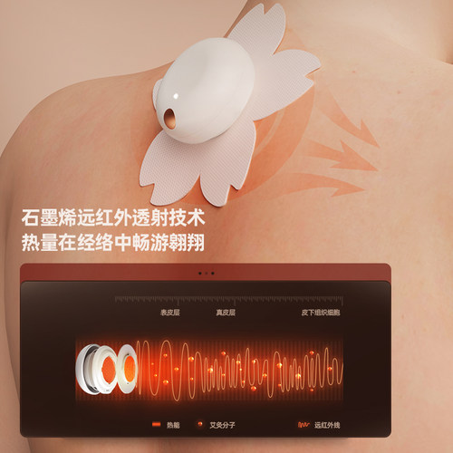 摩飞艾灸盒随身灸MF2101无烟便携式艾贴神器养生熏蒸仪专用艾贴片 - 图0