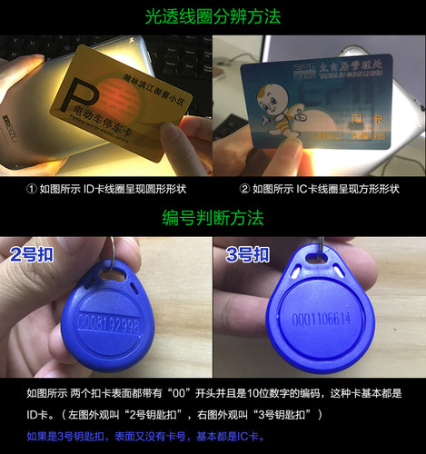 透明卡贴片超薄NFC门禁卡手机贴ic卡cuid卡T5577卡空白复制电梯卡 - 图1