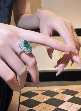 彩宝气质设计感复古轻奢戒指