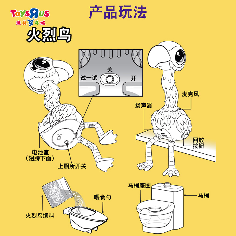 玩具反斗城Little Live PetsLLP毛绒火烈鸟玩具儿童礼物