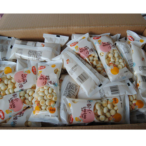 福喜居萌萌小馒头500g原味烘烤热加工糕点休闲解馋小零食饼干 - 图1