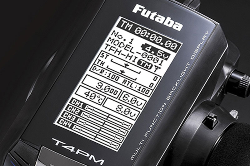 Futaba 4PM 2.4GHz 4通道 车/船遥控器支持Mini-Z 双R334SBS接收 - 图1