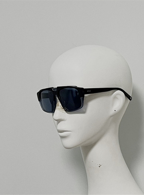 M西M693 意产进口花料定制板材双色太阳镜 撞色超大方框修脸墨镜