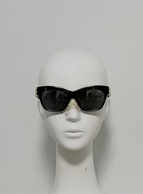 B和B 0132 女生意产进口定制板材猫眼款太阳镜 大框修脸墨镜 INS