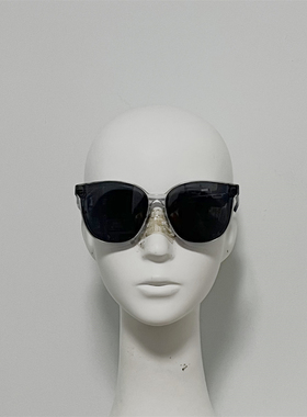 M西M719 意产进口定制板材大方圆框太阳镜 超大框修脸墨镜 INS款