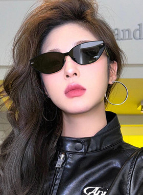 2025新款欧美复古金属框猫眼墨镜