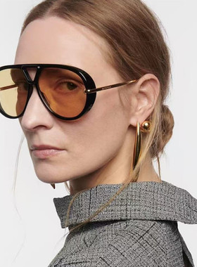 大框双梁欧美风耳环墨镜大牌风格