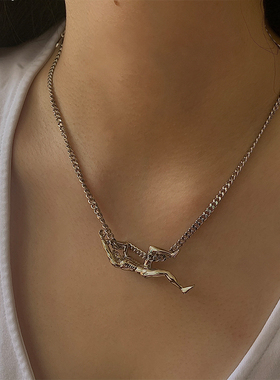 轻奢金属重工铜镀18K百搭吊坠