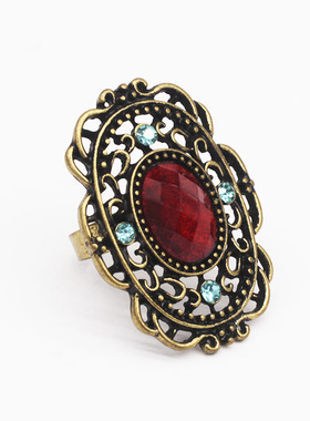 欧美复古流行饰品镂空水钻镶组合