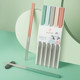 Double gun antibacterial stainless steel chopsticks 304 household high-end anti-slip anti-mold one person one chopstick family meal chopstick set