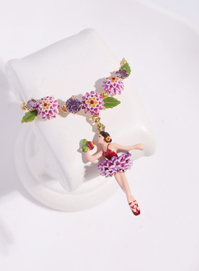 经典花朵芭蕾舞系列淡紫色手链