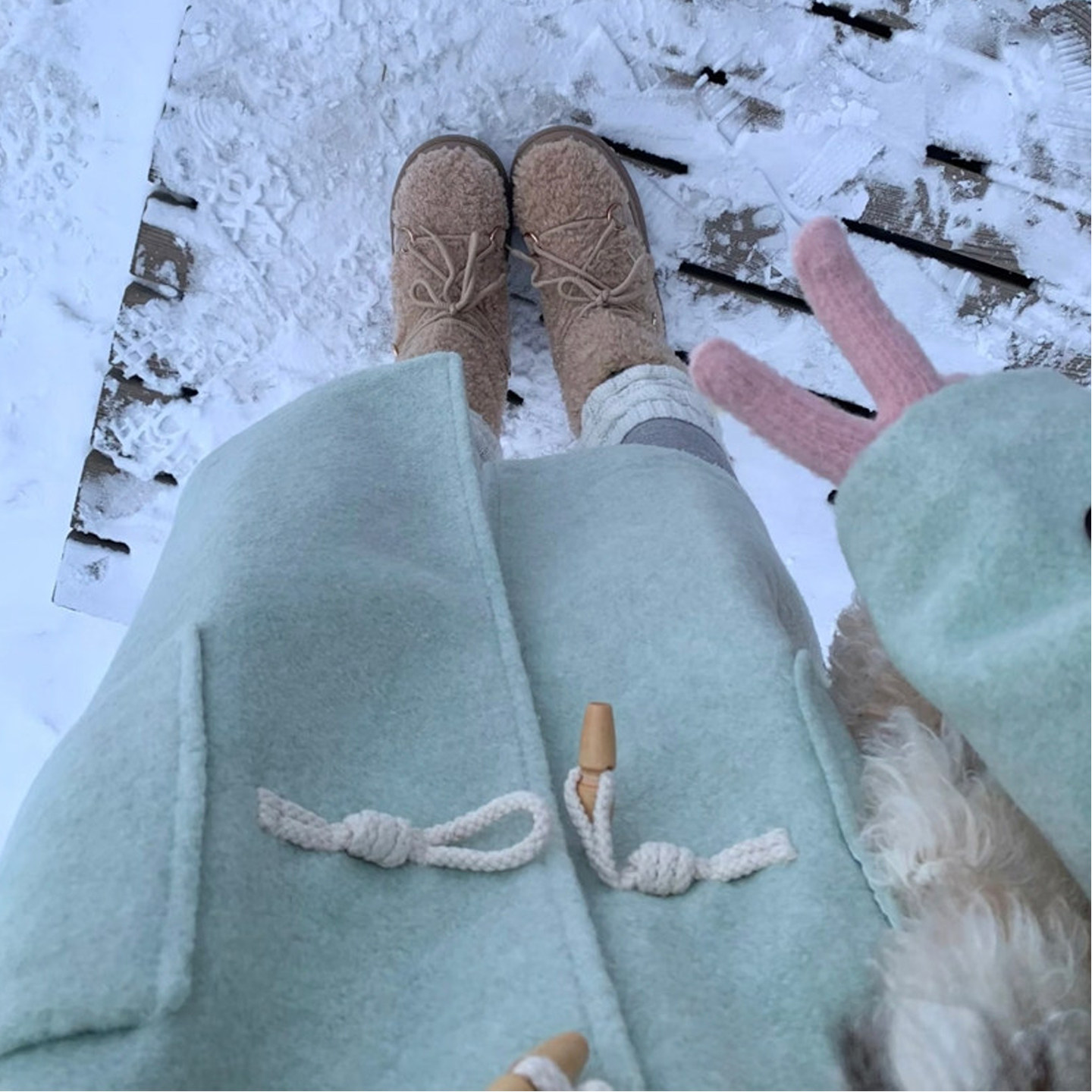 大码女装2025冬季新款胖mm复古牛角扣减龄薄荷绿夹棉毛呢外套大衣,淘宝优惠券,粉丝福利购,淘宝优惠卷