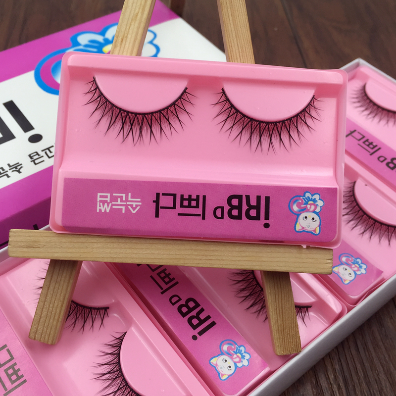 韩国小猫018纯手工假睫毛自然裸妆素颜交叉短款逼真棉线梗包邮 - 图2
